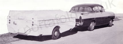 Conrad Faulkner's Vauxhall Cresta PA towing a Portafold