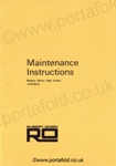 Maintenance Instructions
